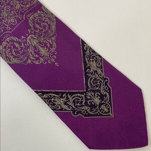 Versace Tie Medusa Head Purple